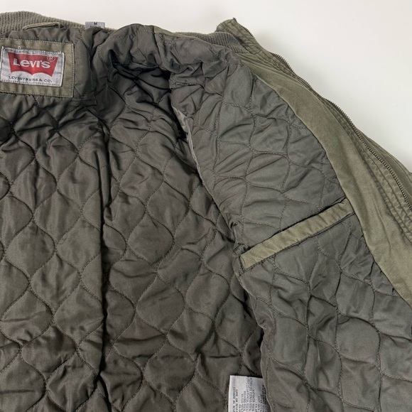 Levi’s Cotton Shell Military Style Moto Field Jacket NWT New - Picture 8 of 10